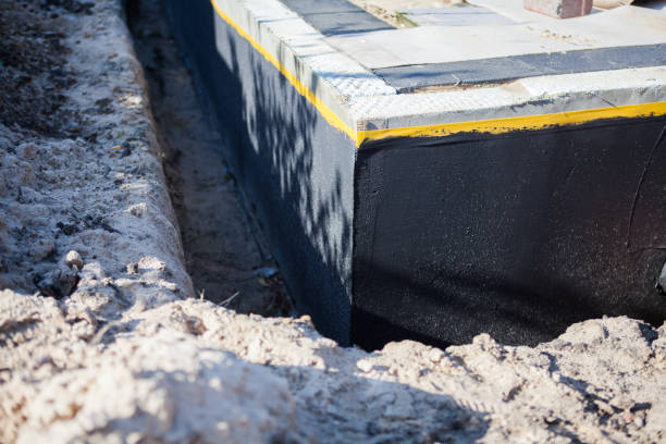 Residential Wet Basement Repair installation at a Ogdensburg, WI home by SJ Waterproofing Pros