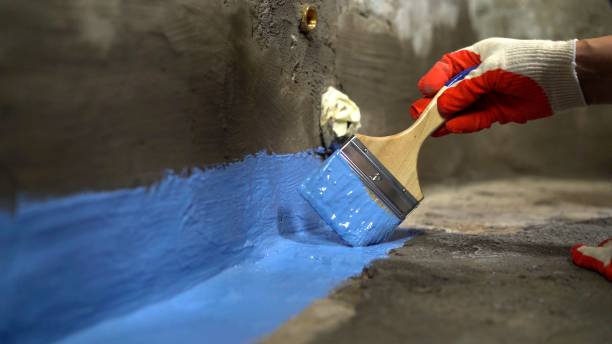Commercial Wet Basement Repair project at a Ogdensburg, WI business property by SJ Waterproofing Pros